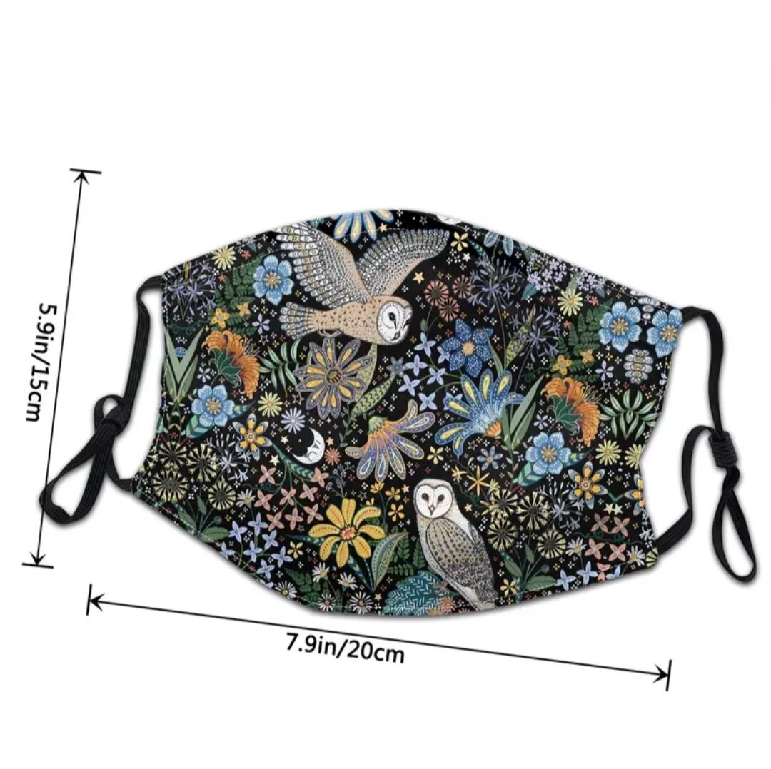 Stoffmasken Nachteulen (Typ F05) – Bild 2