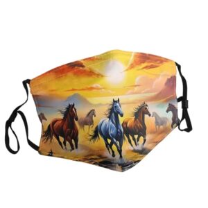 Stoffmasken Wildpferde (Typ F17)